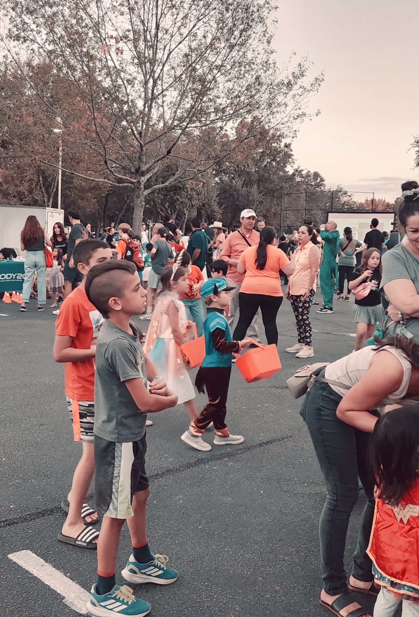 people at a Halloween event