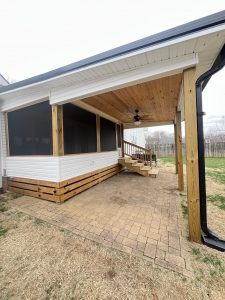Exterior Sunroom Staining