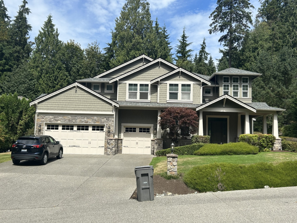 home exterior after repaint