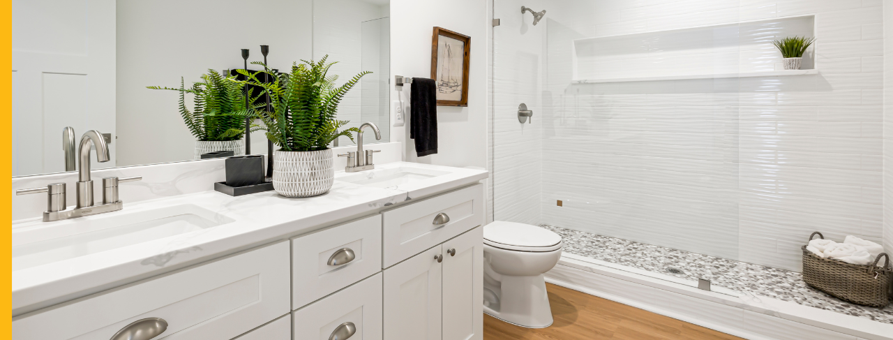 interior of bathroom painted by certapro painters of fredericton