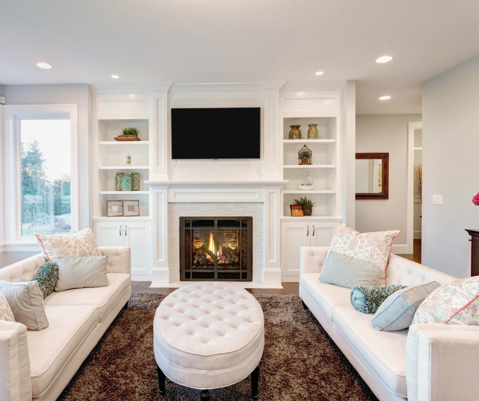 white living room