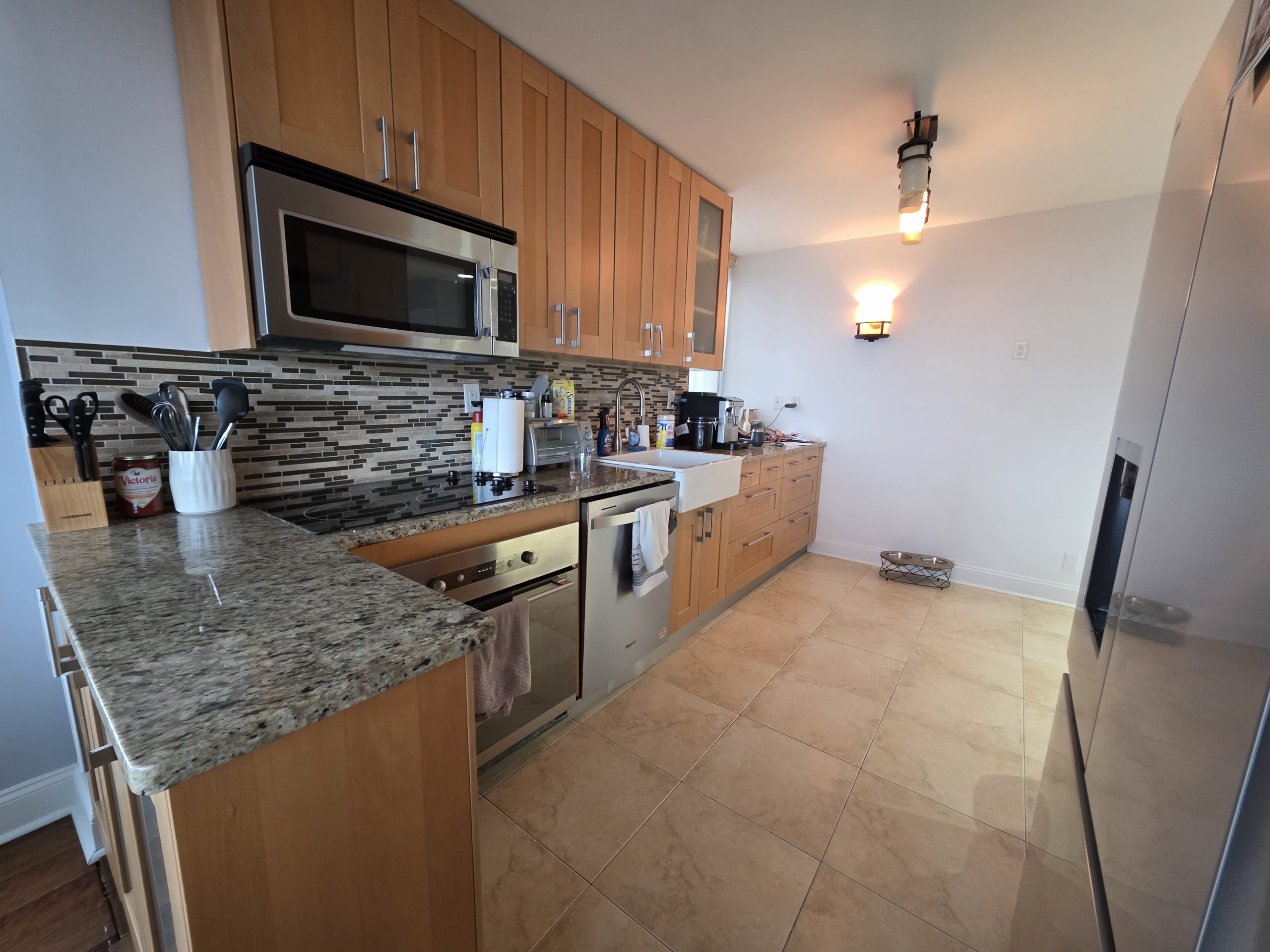 Kitchen Cabinet Repainting in Hoboken, NJ Before