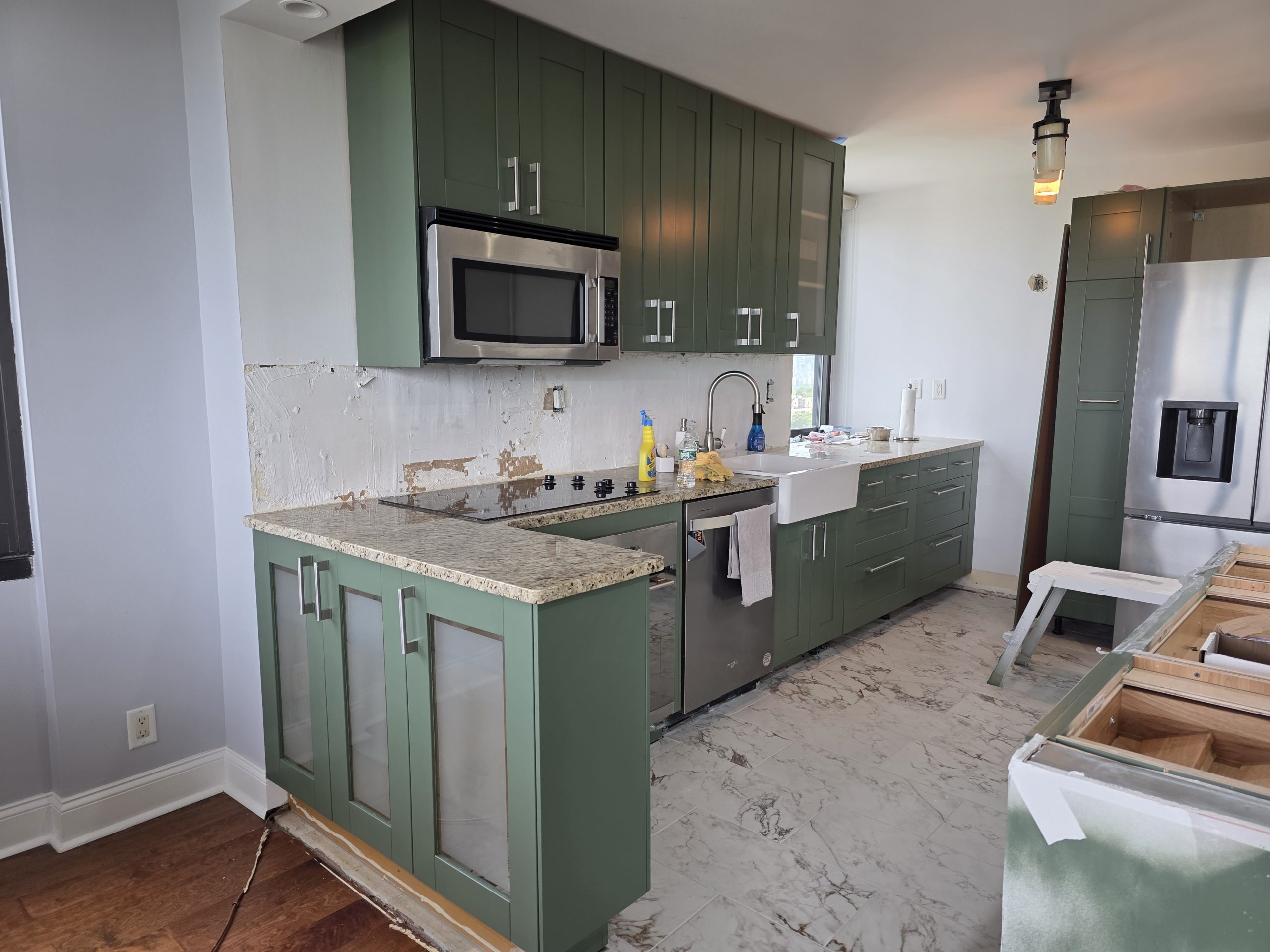 Kitchen Cabinet Repainting in Hoboken, NJ After