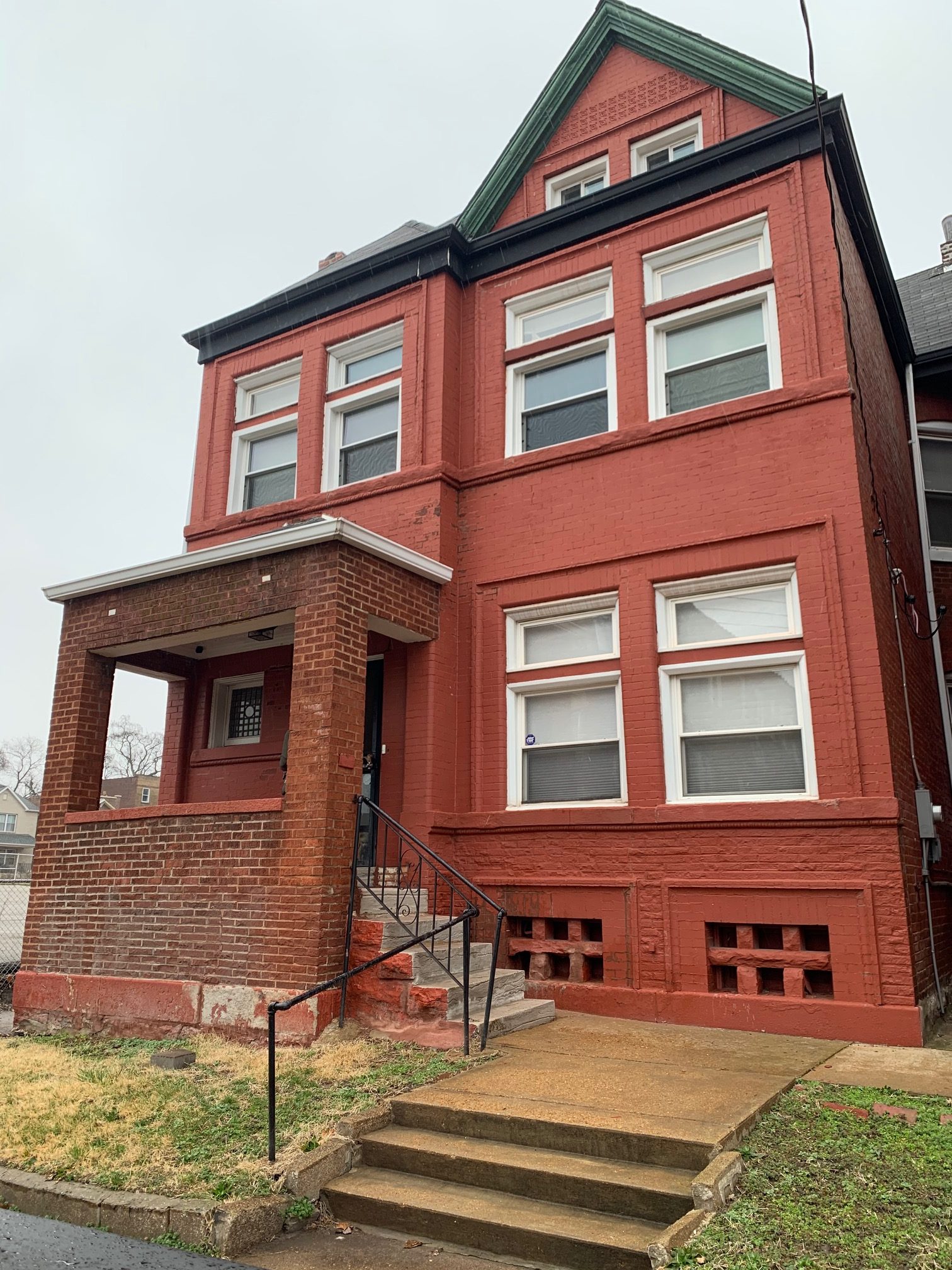 House painting before completion in Kirkwood, MO by CertaPro Painters