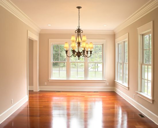 Room with crown molding