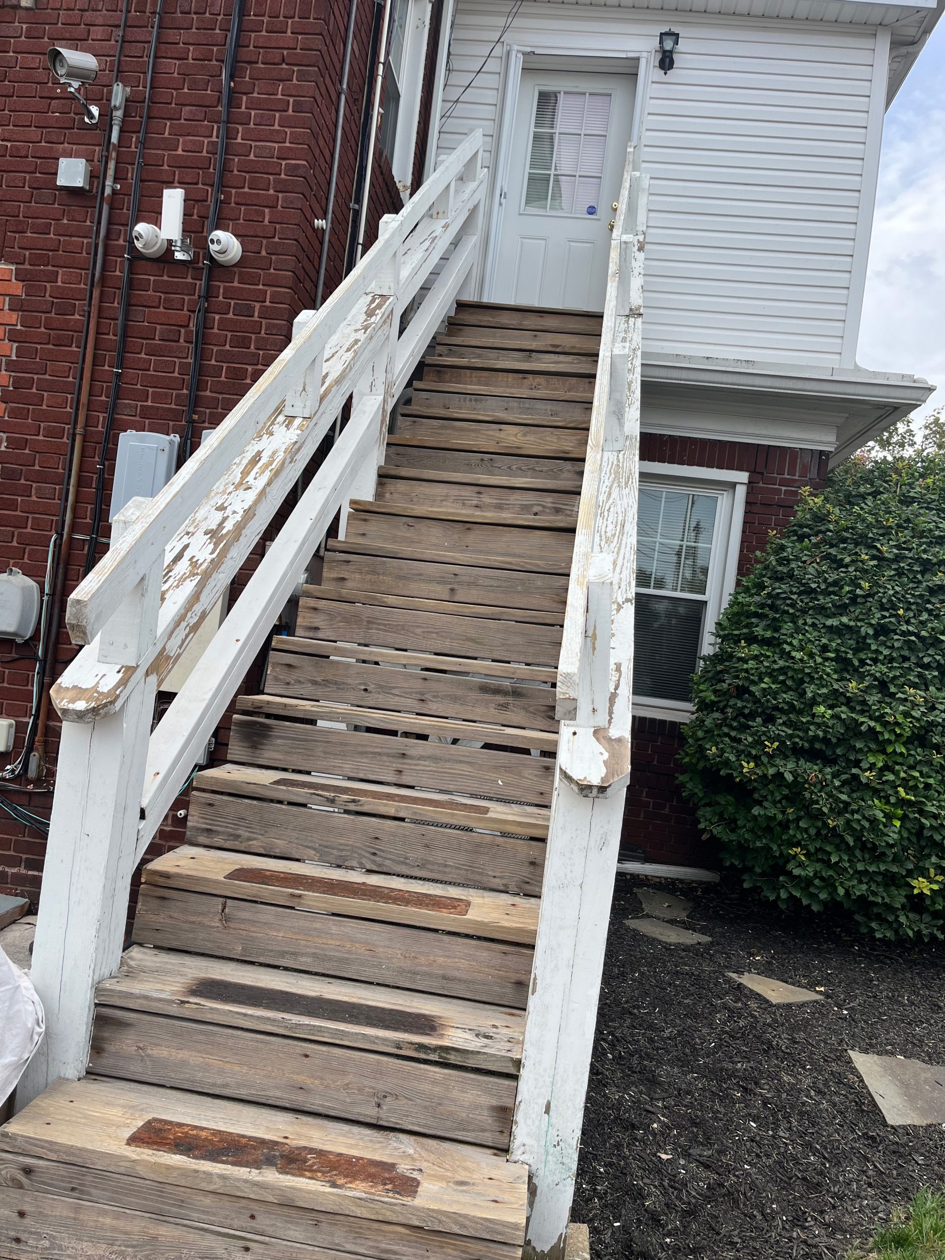 Exterior Staircase Before and After Before
