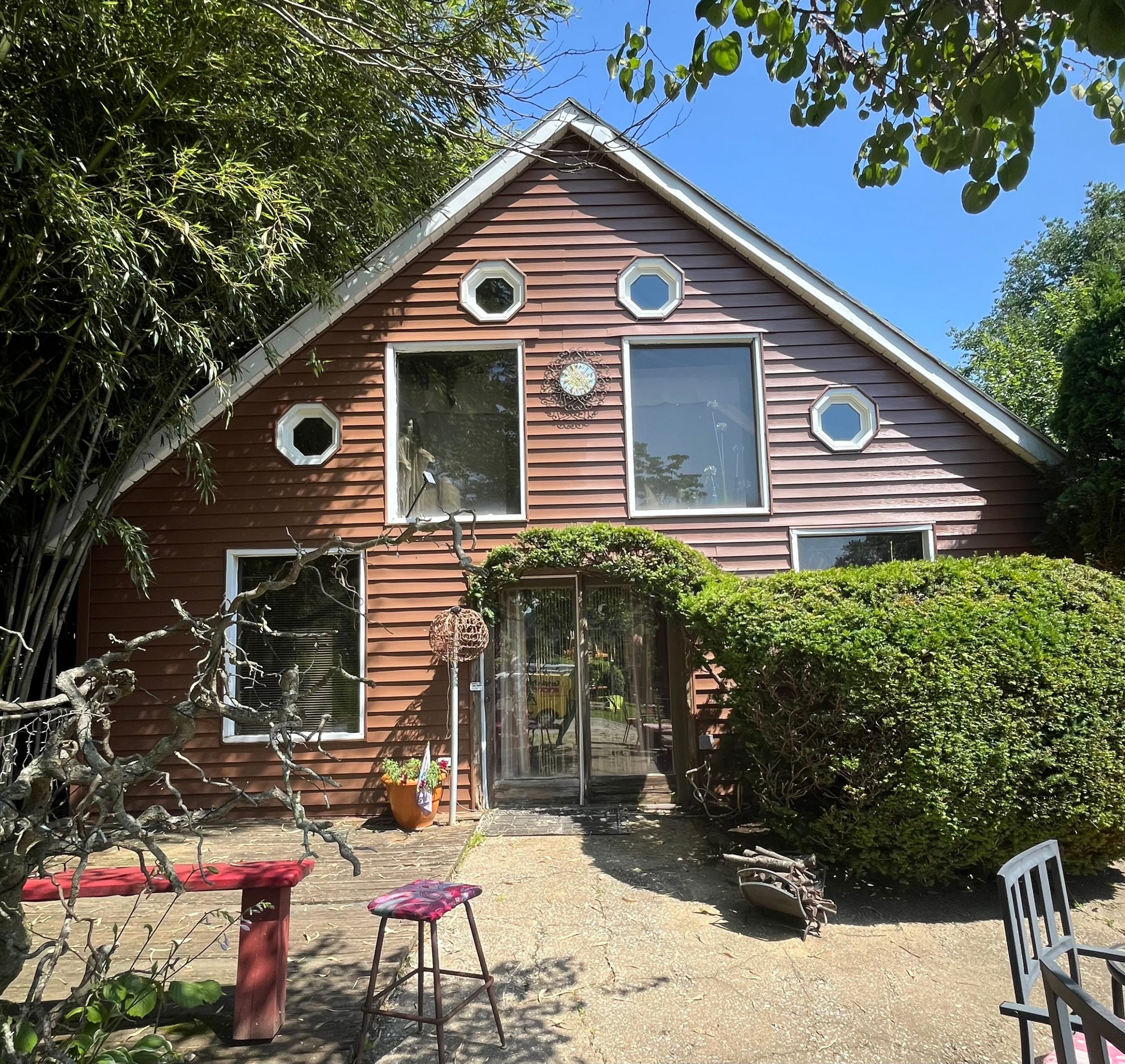 Siding Repaint Before and After Before