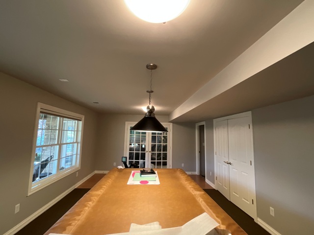 photo of repainted game room in jeffersontown