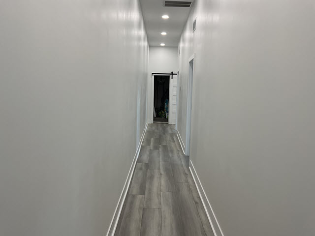 photo of repainted hallway in old louisville
