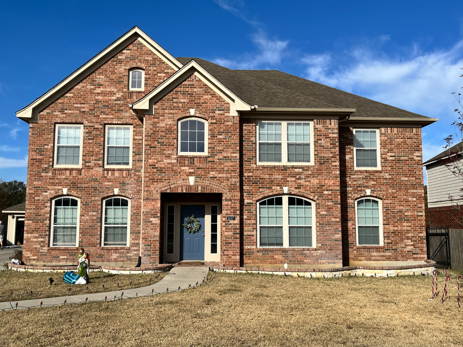 Brick Painting & Light Carpentry in New Braunfels, TX Before