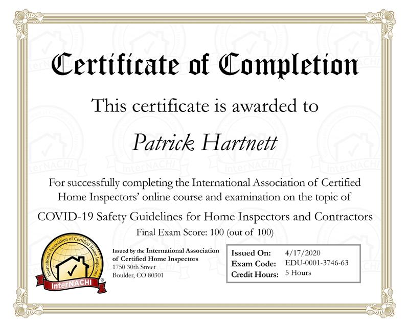 covid 19 training certificate norwalk, ct