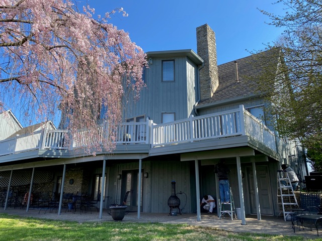 Exterior and Deck repainted in Floyd Knobs - after