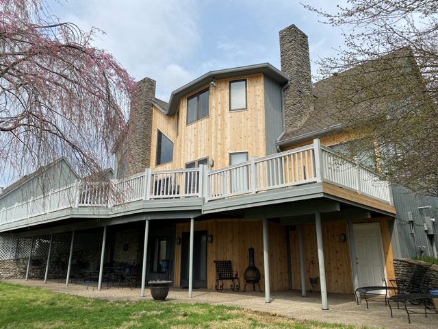 Exterior and Deck repainted in Floyd Knobs - before