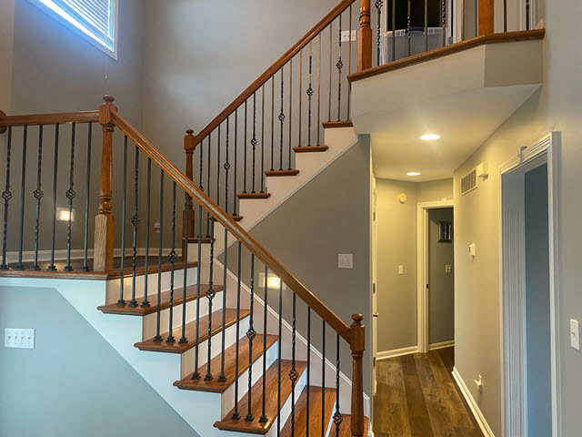 photo of repainted stairwell in jeffersonville indiana