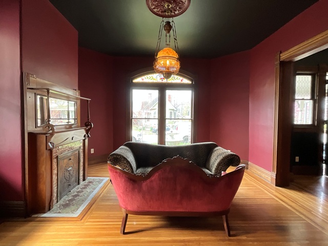 repainted living room walls and ceiling in new albany