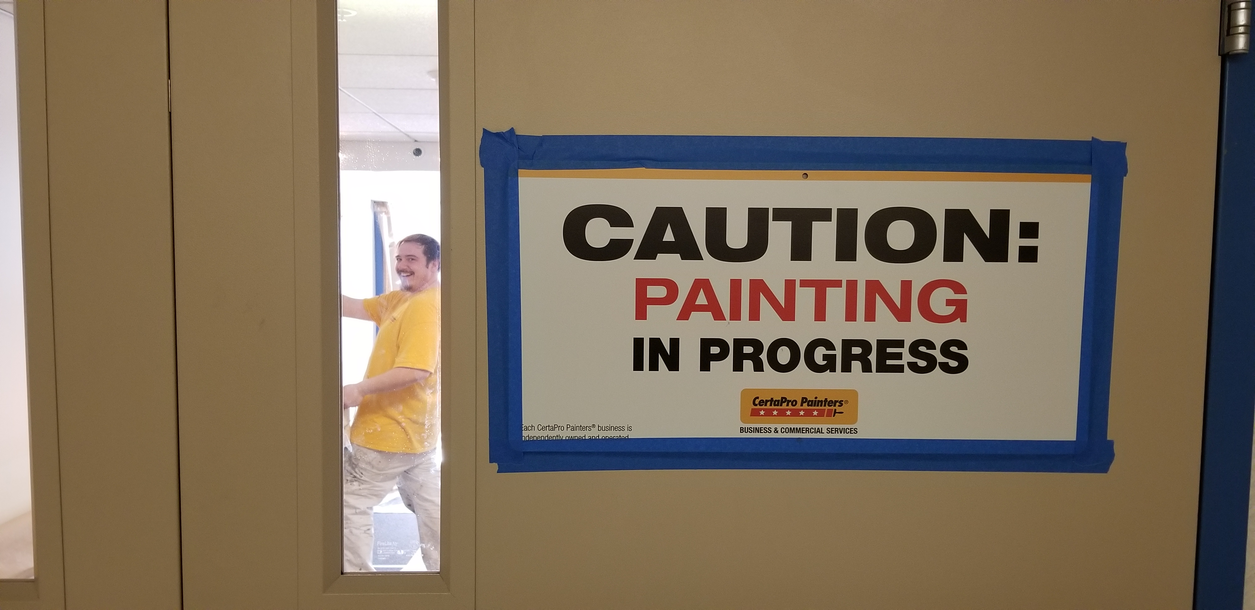 Shriners Hospital Painting In Progress by CertaPro Painters of Spokane