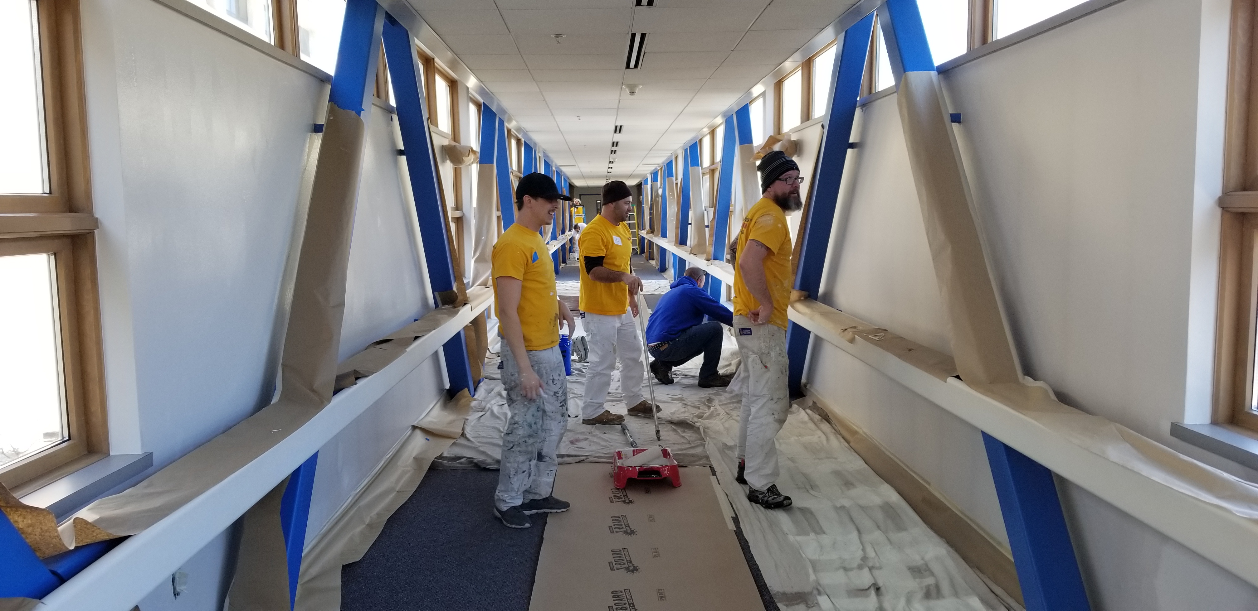 Shriners Hospital hallway project completed by CertaPro Painters of Spokane