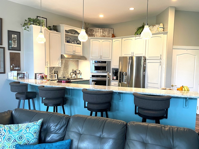 Kitchen cabinets after