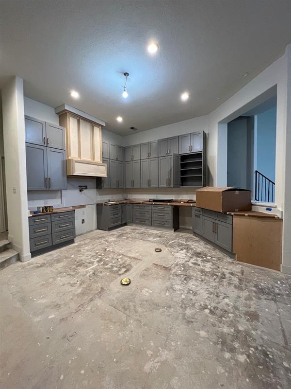 Kitchen Cabinet Painting SW TriCorn Black Before