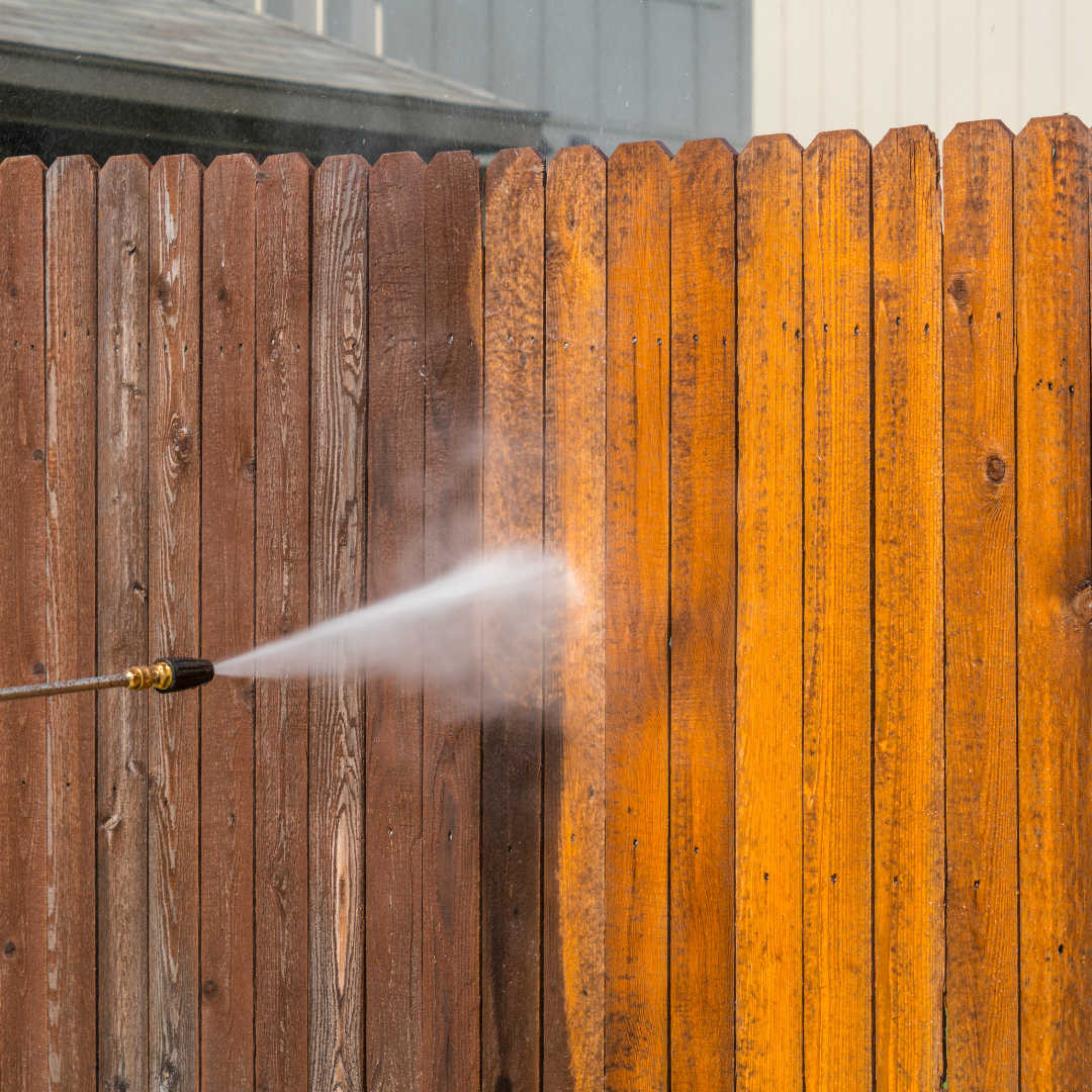 Power Washing Fence