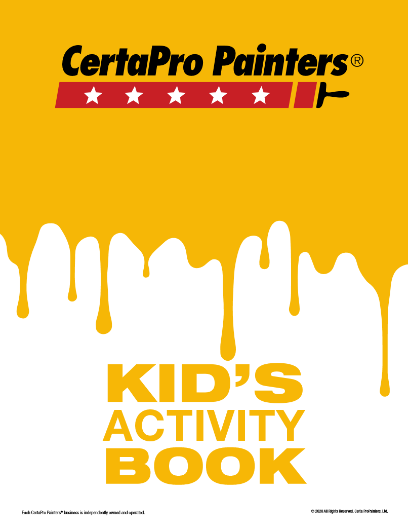 certapro painters coloring and activity book