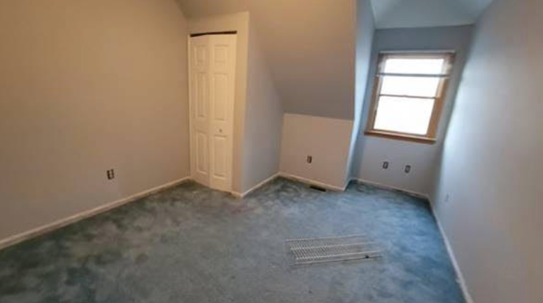 upstairs room after painting