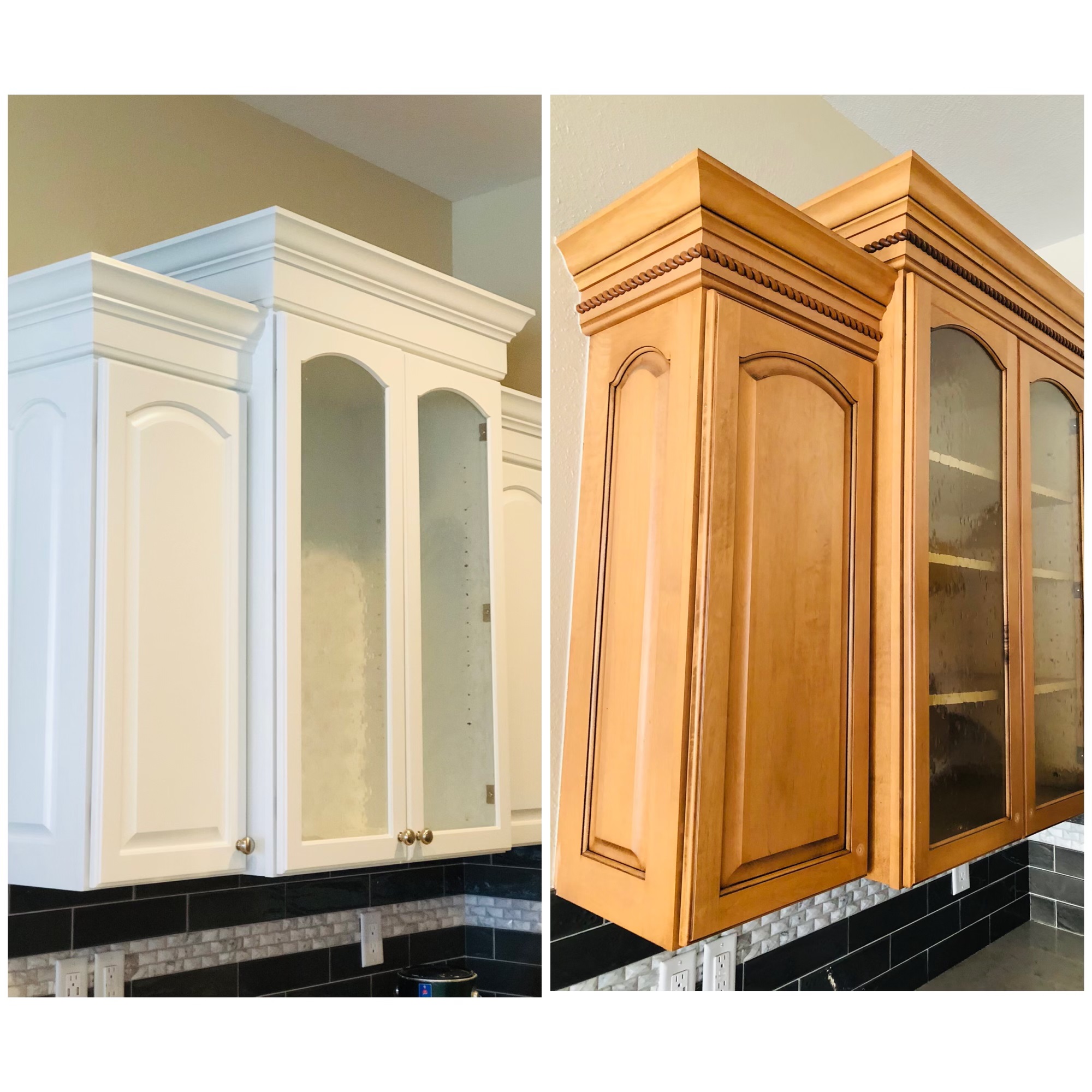before and after cabinets