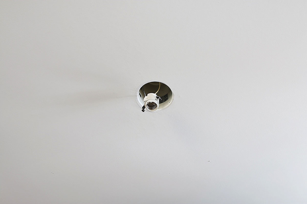 ceiling after popcorn removal