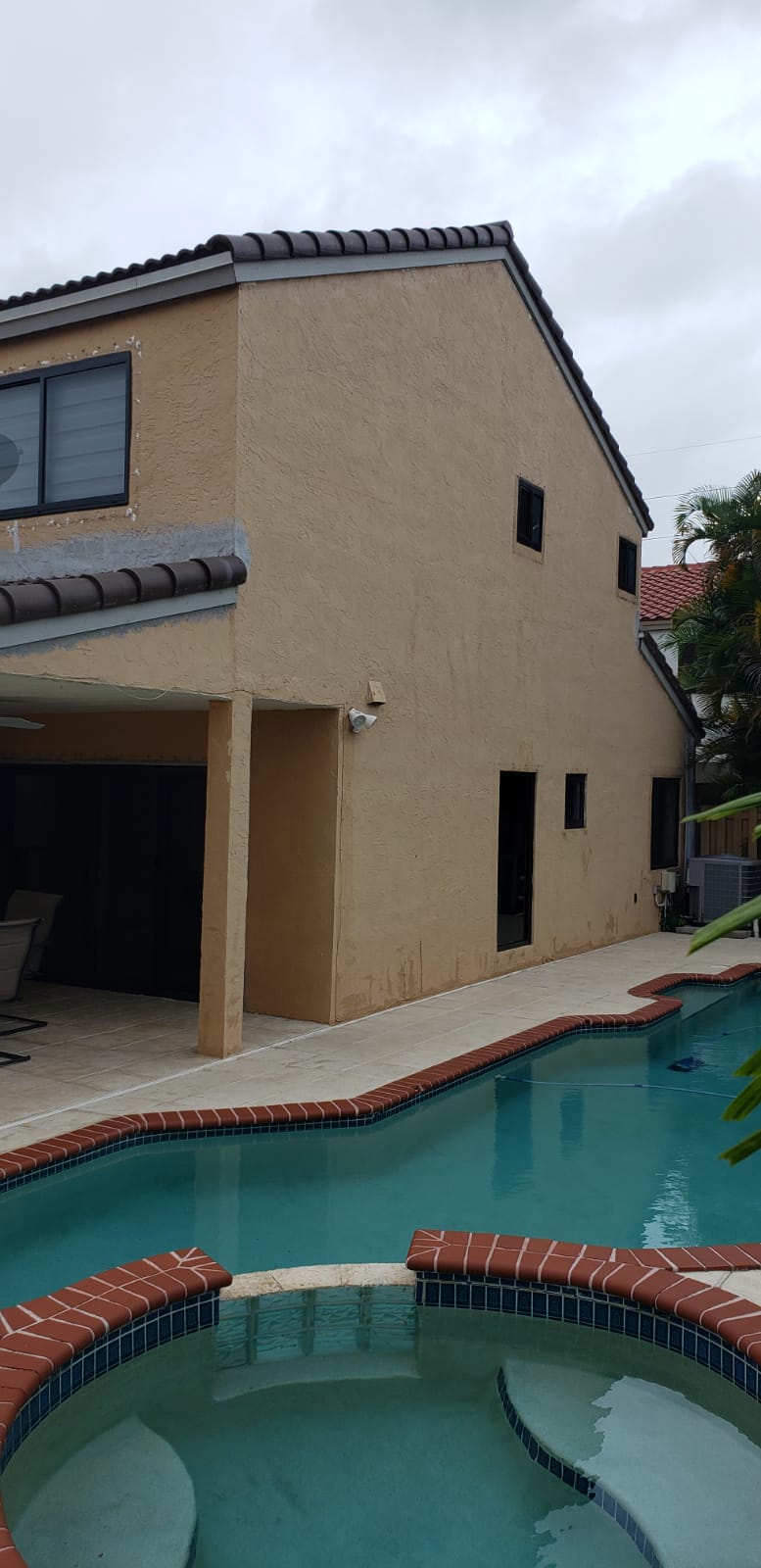 Rear Exterior Doral-North Miami Home Makeover Before