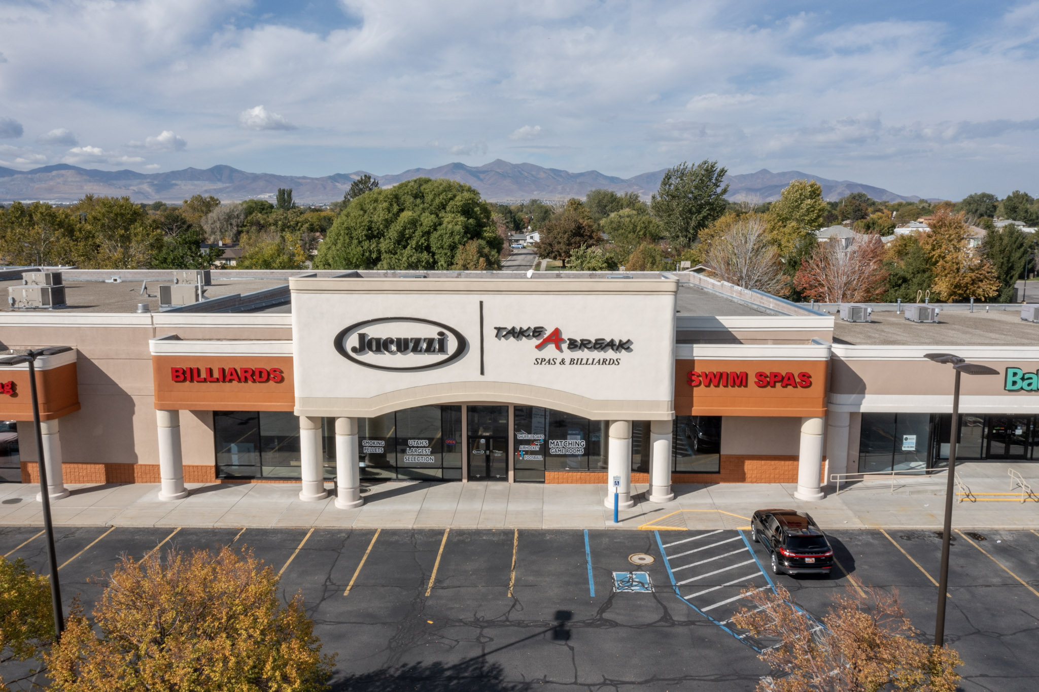 exterior retail painting after