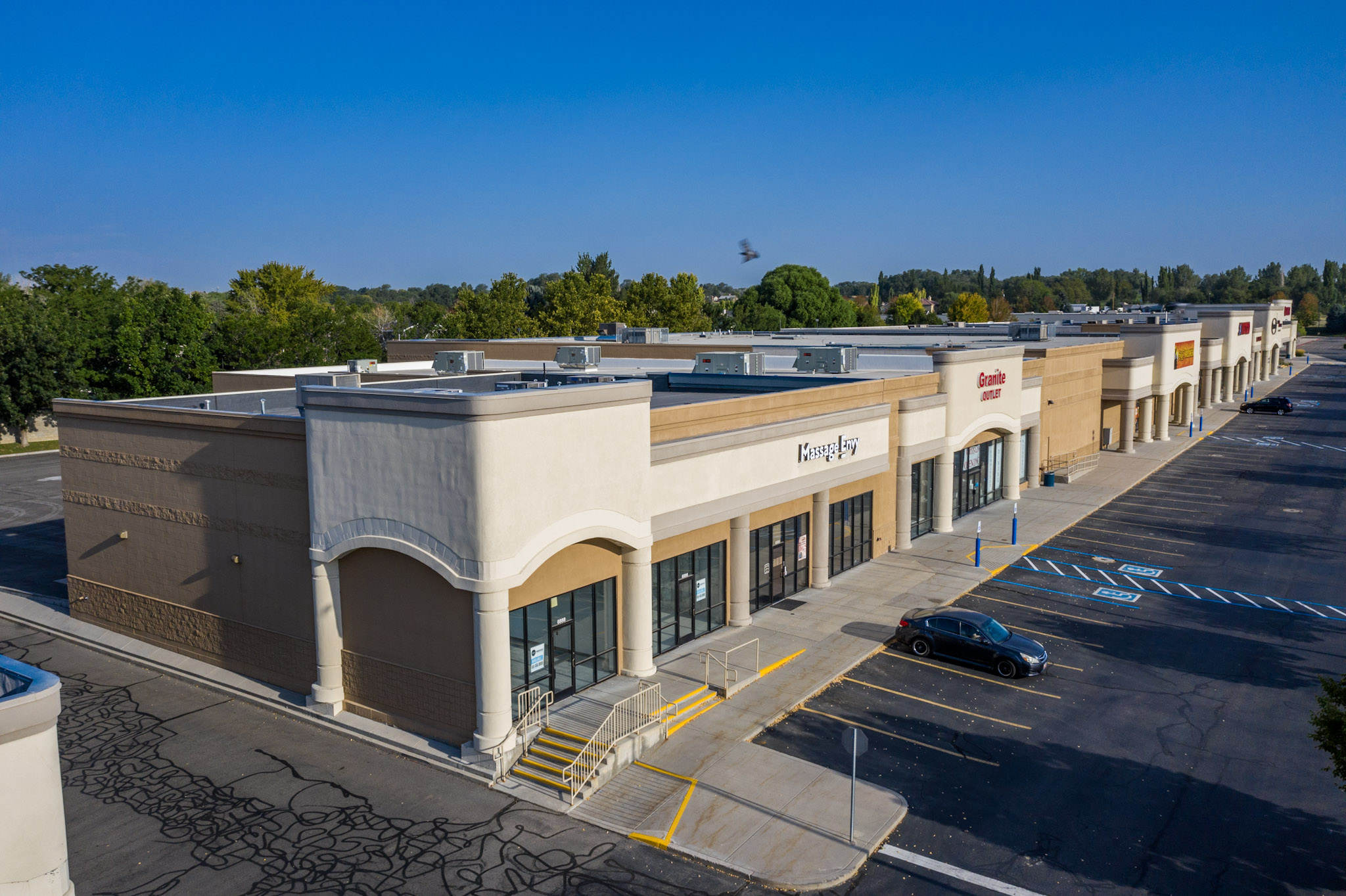 exterior retail painting before