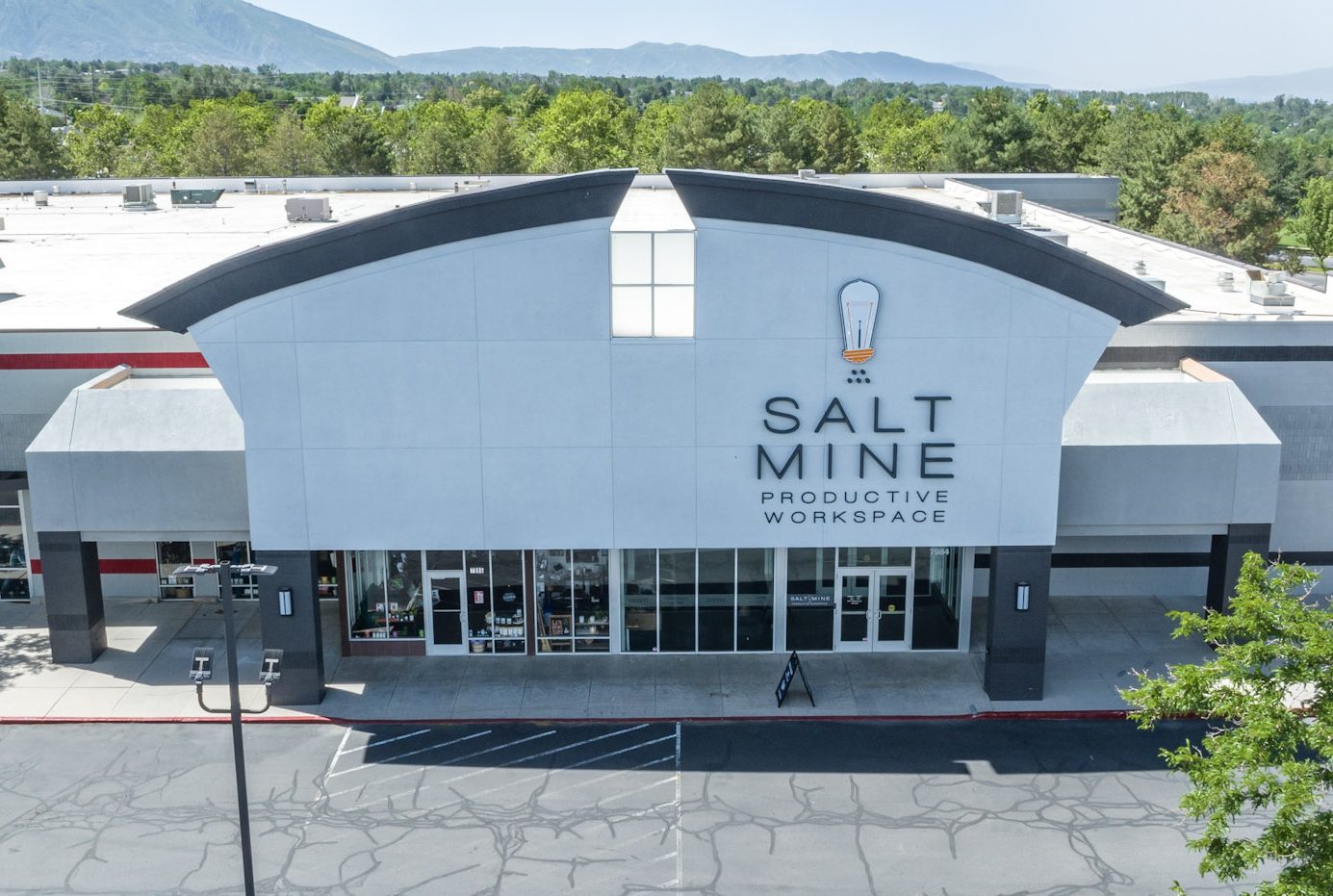 exterior retail space after painting