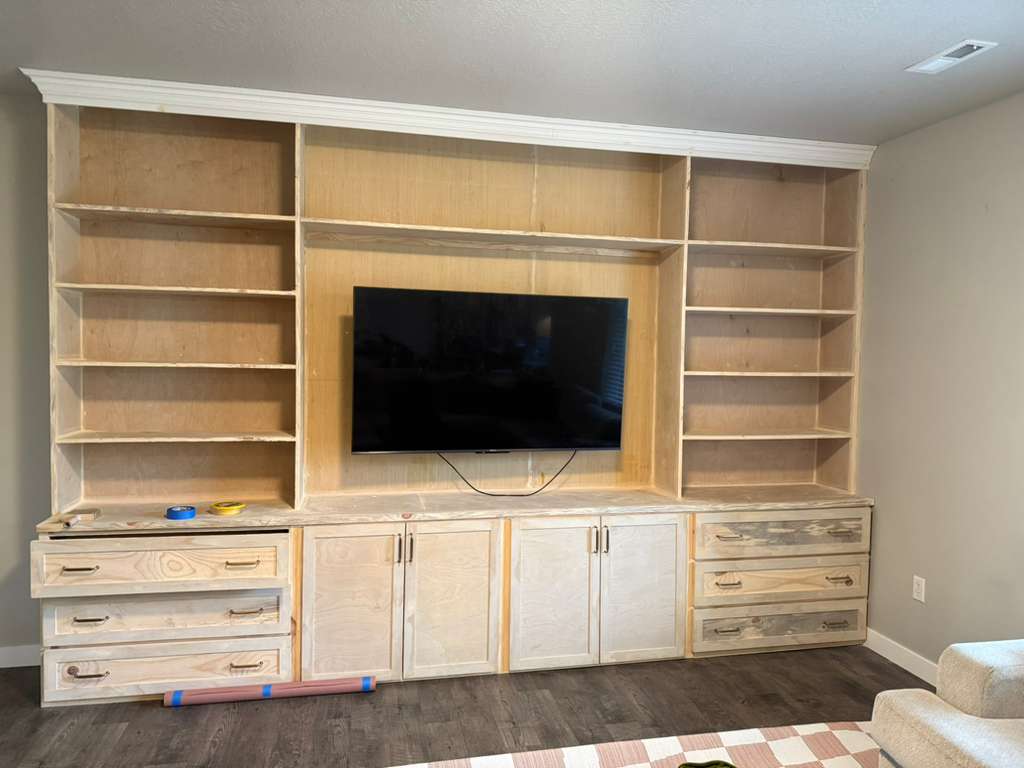unpainted built-ins