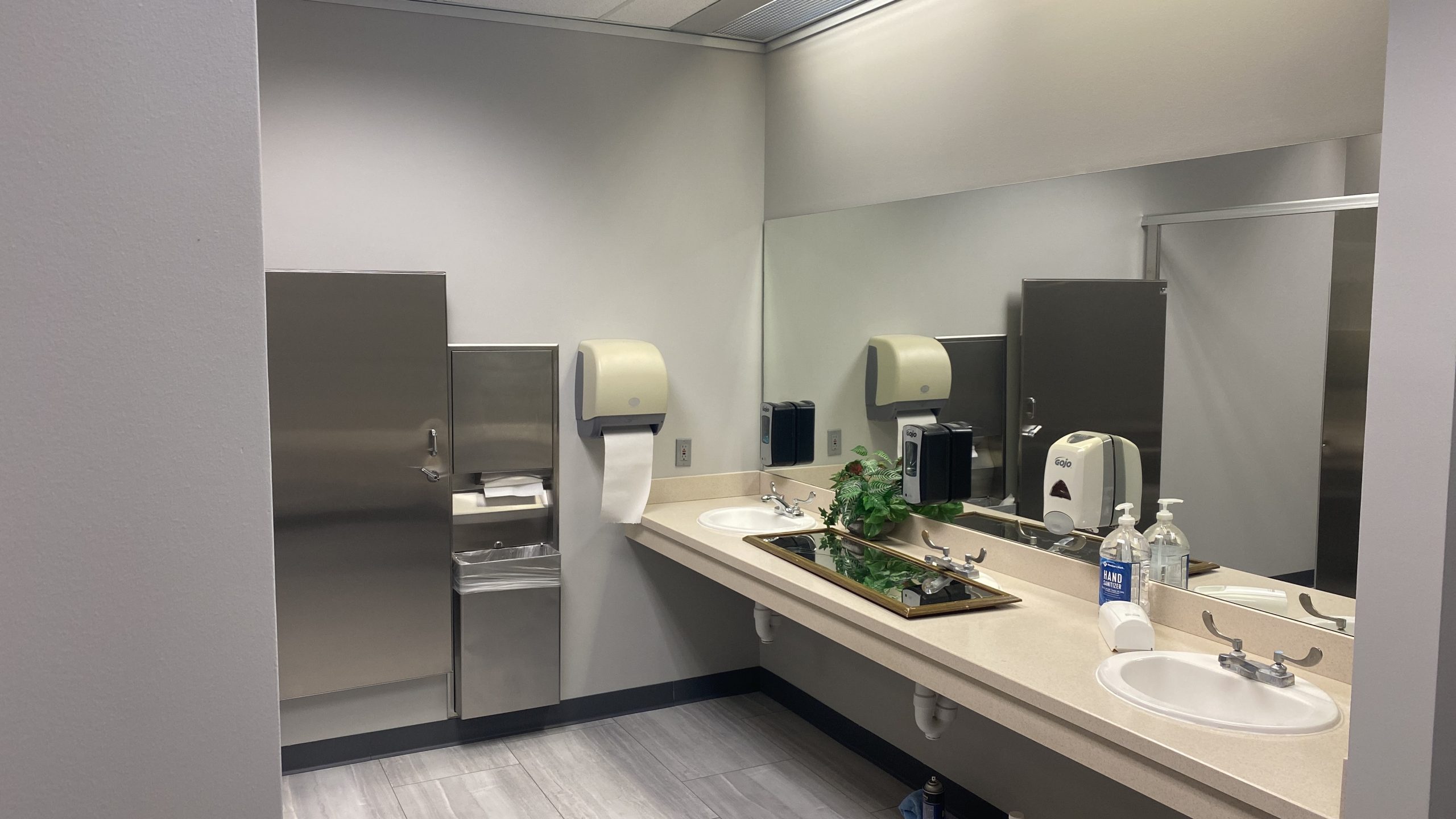 Commercial Bathroom Painting Project in Sugar Land Before CertaPro Painters of Missouri City