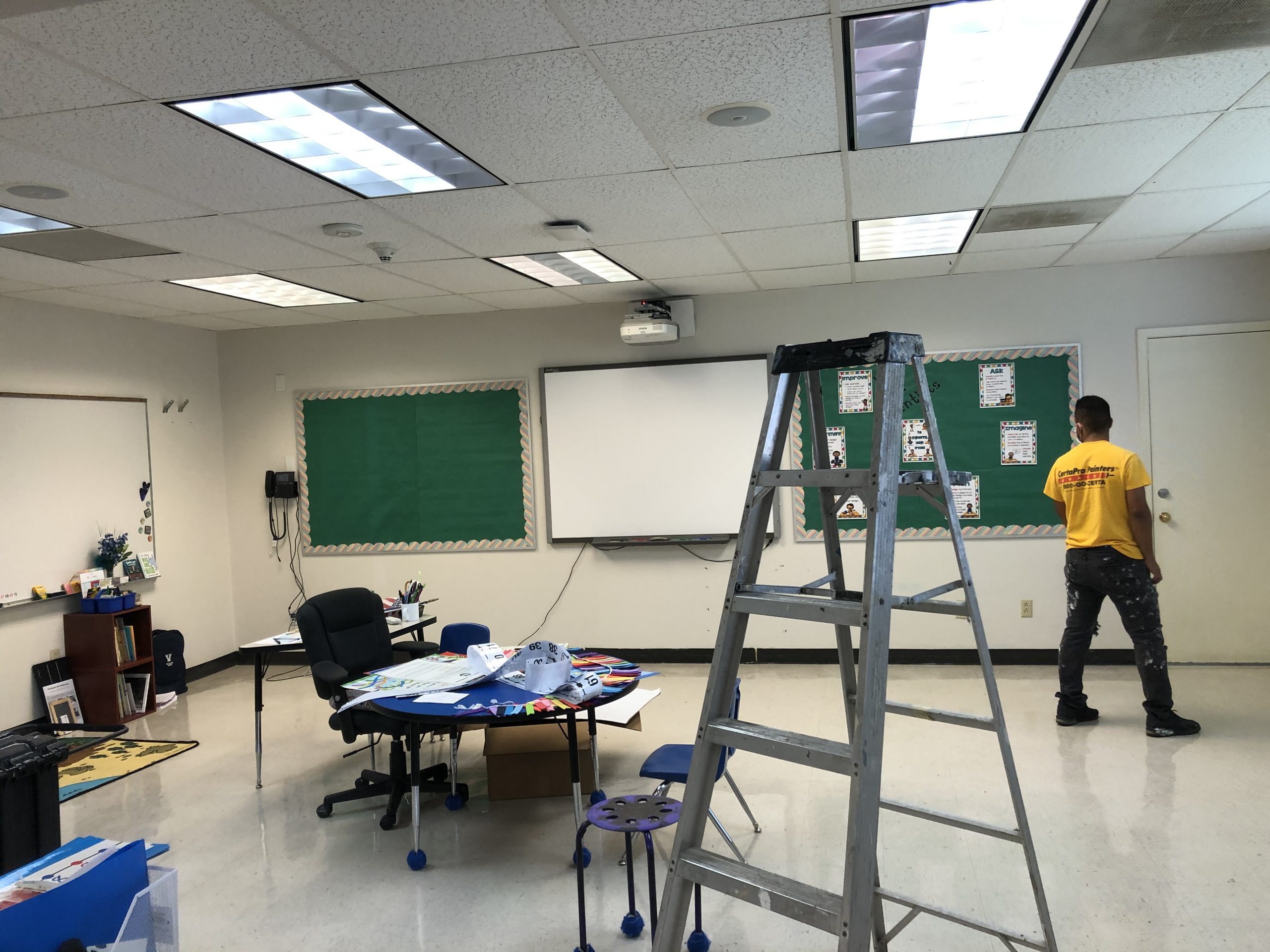 Private School Classroom before painting