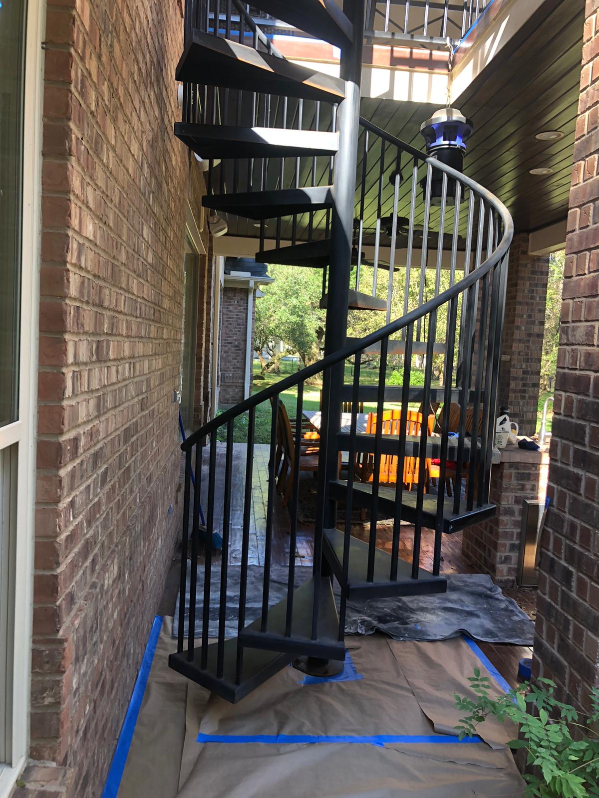 Painted Iron Stairs Copy Before