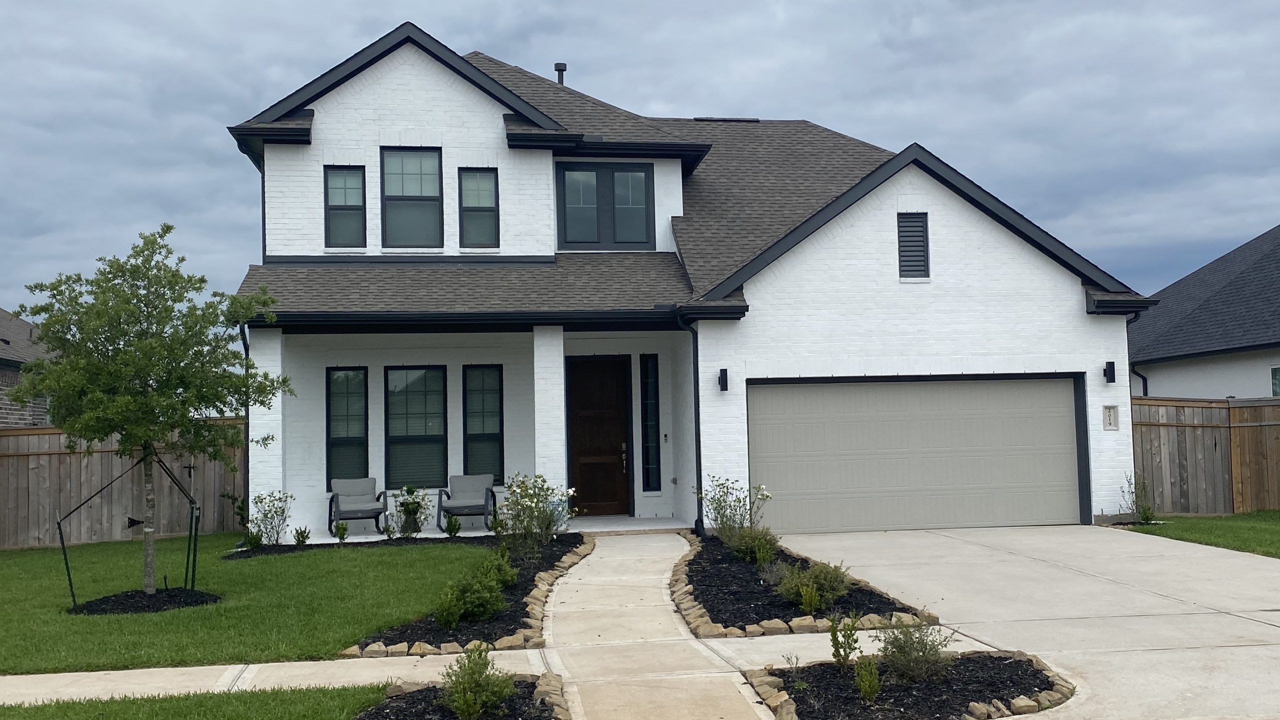 Painted Brick Exterior After