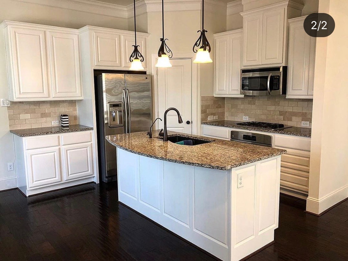 Lake Olympia, TX – Cabinet Painting After