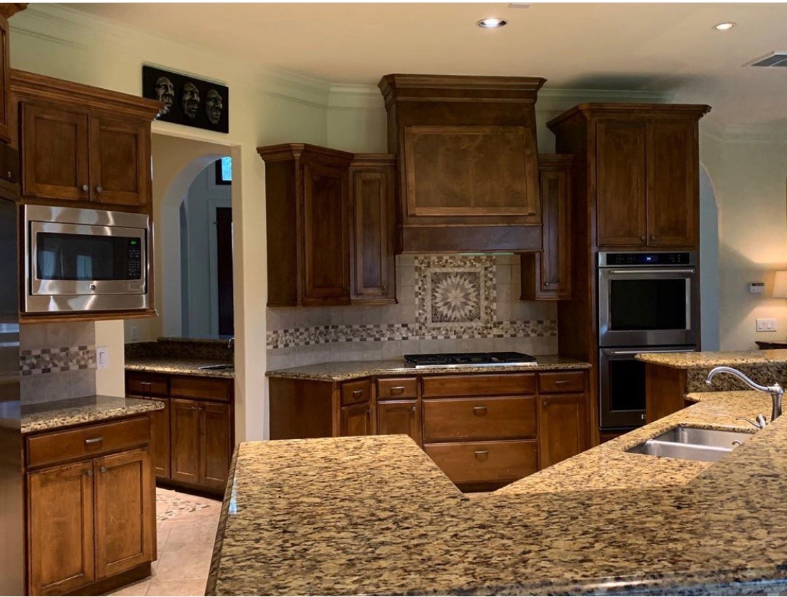 Sugar Creek, TX – Cabinet Painting Before