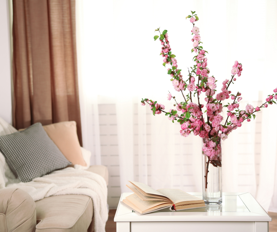 living room with fresh coat of paint