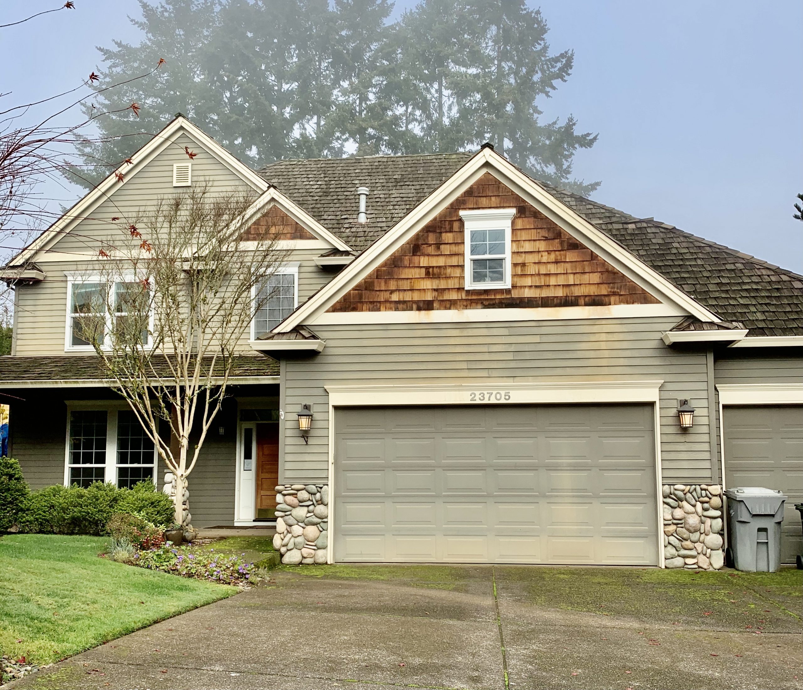 before exterior painting