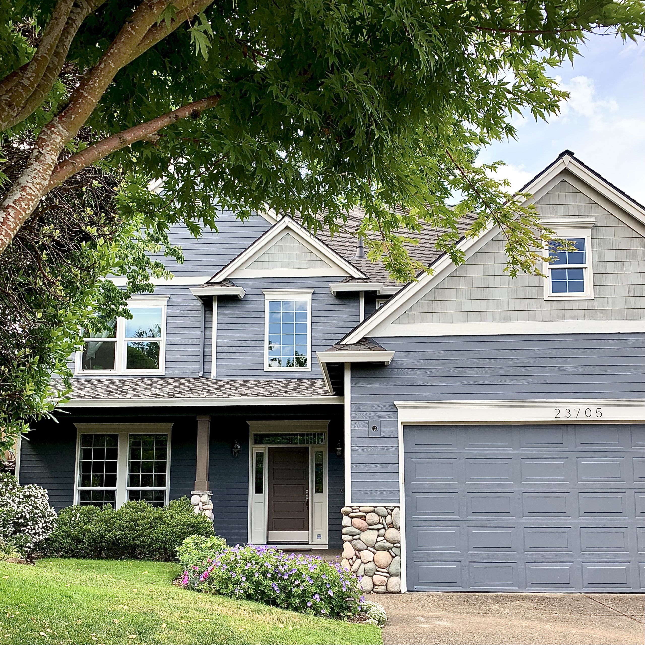 after exterior painting