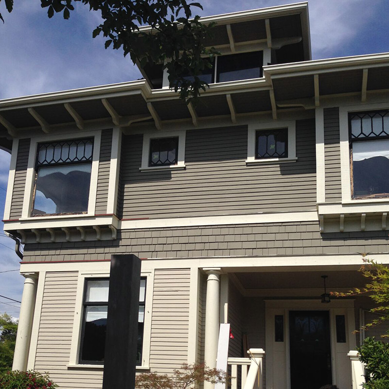 Exterior house painting & restoration project in New Westminster, BC
