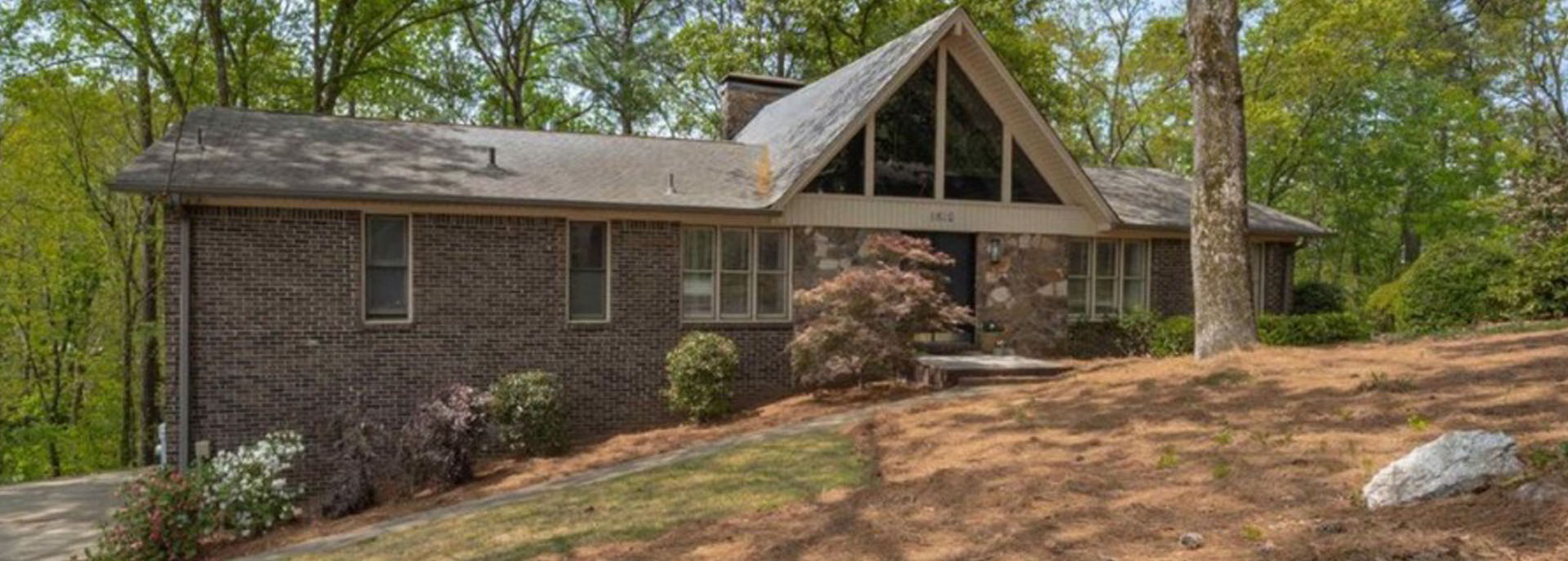 Before Brick Home Exterior Painting Hoover, AL