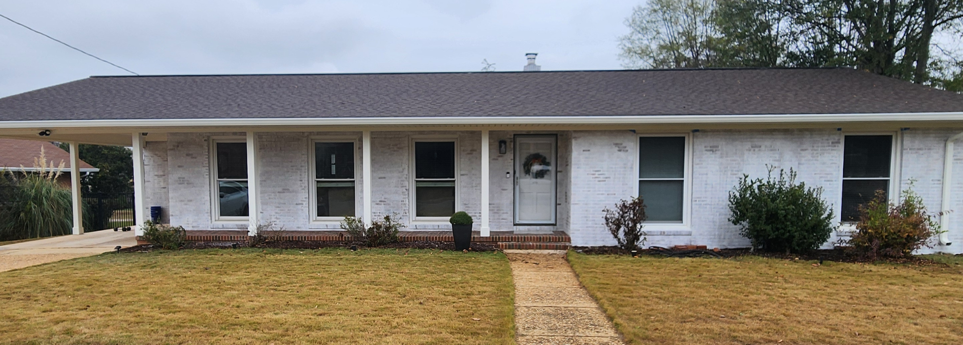 Limewash on Brick home in Tuscaloosa, AL