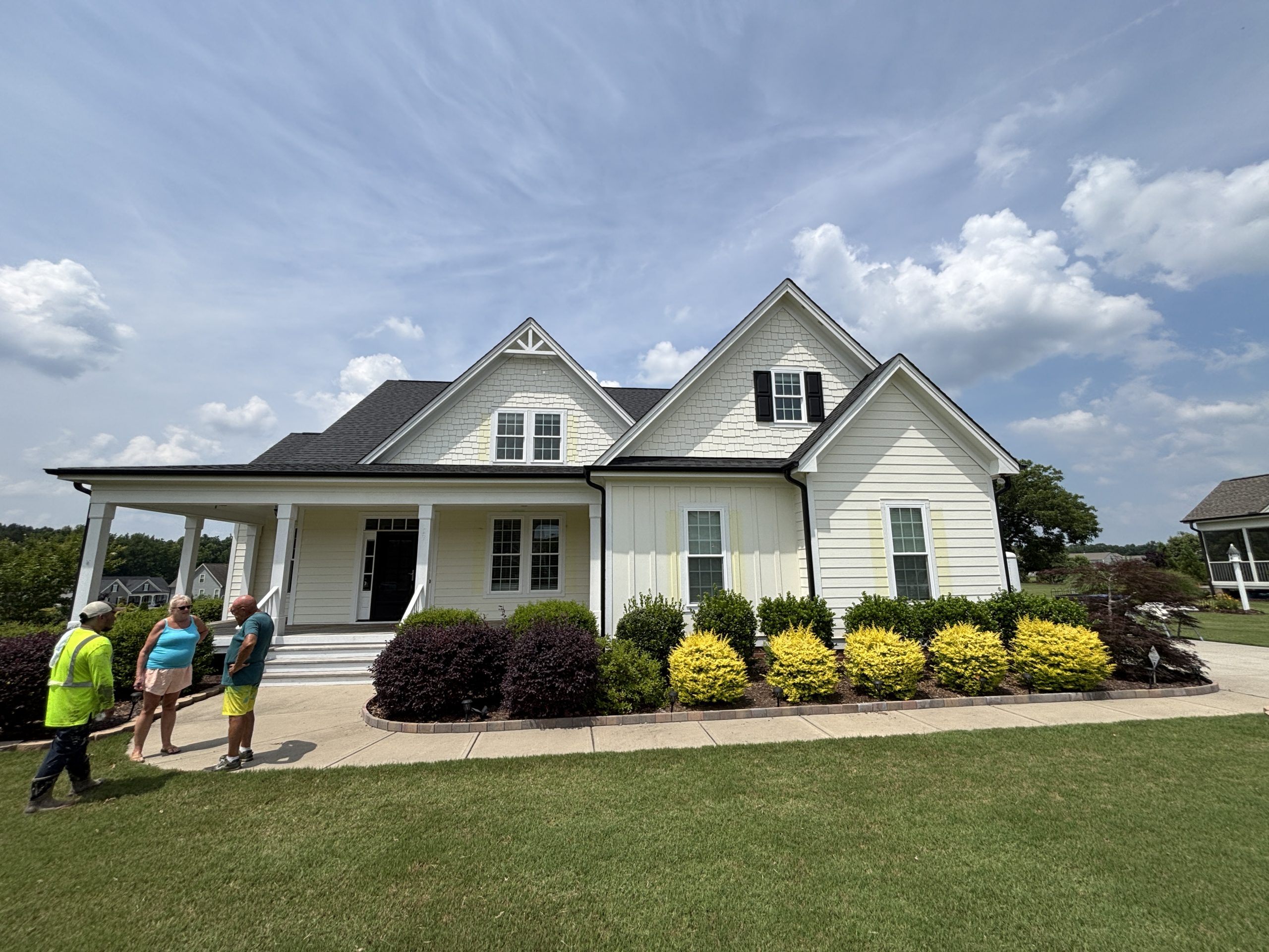 residential exterior before being repainted
