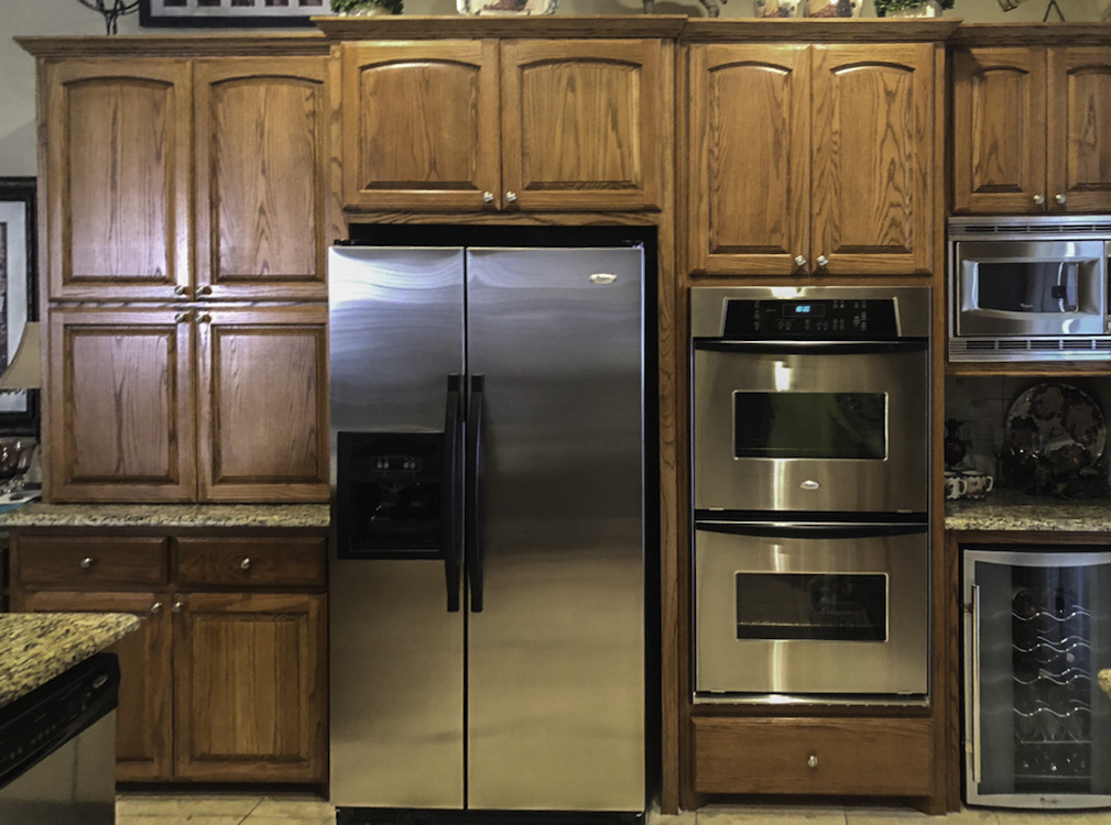 Before photo of Cabinet painting by CertaPro Painters in Lubbock, TX