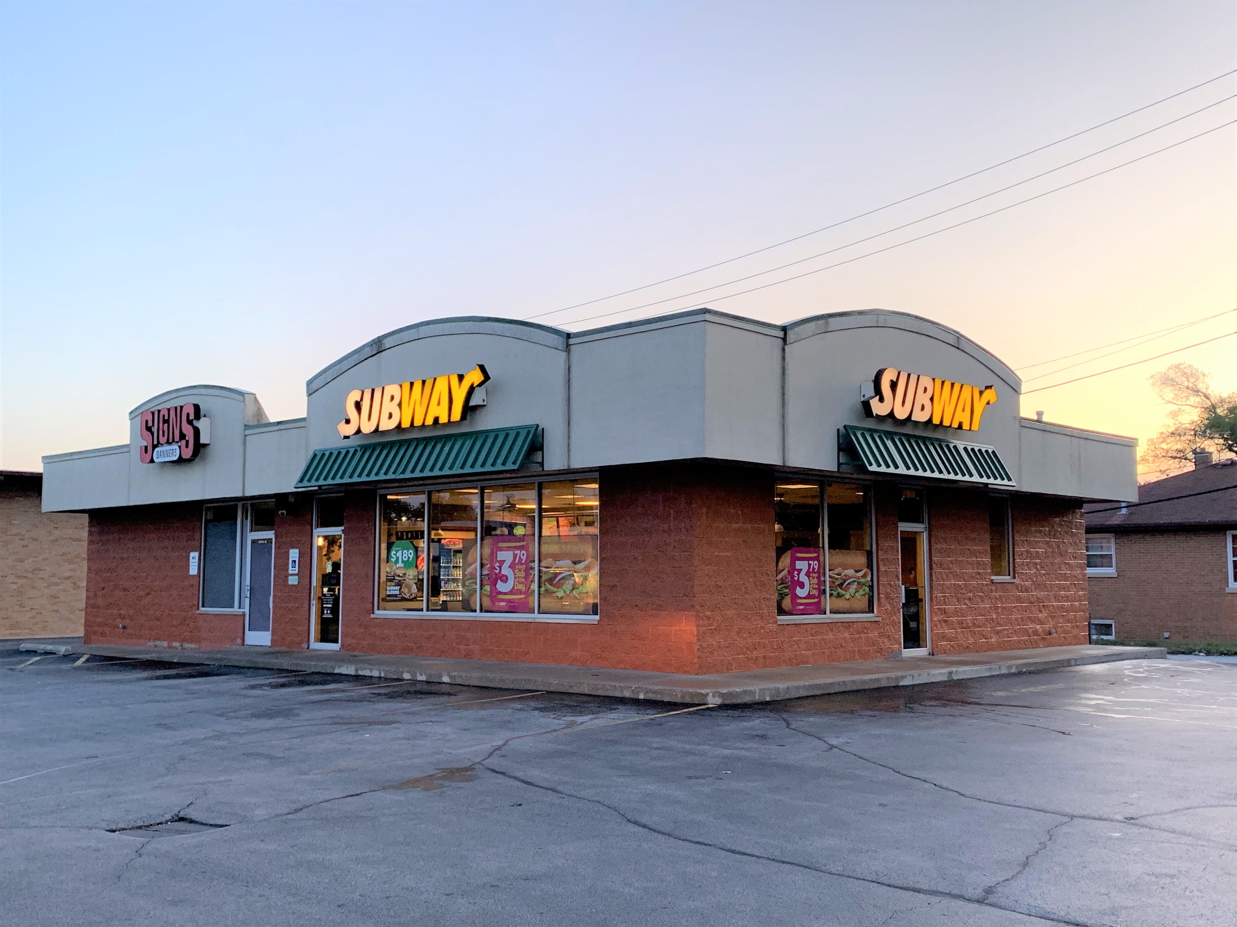 Subway side angle – Exterior Before