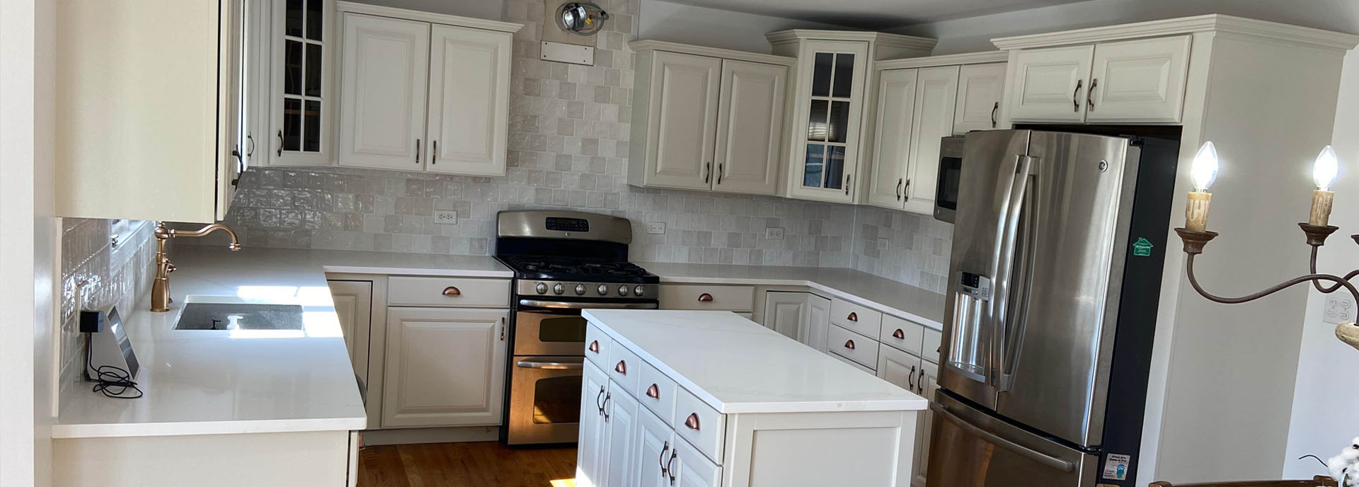 After Professional Cabinet Painting and Refinishing