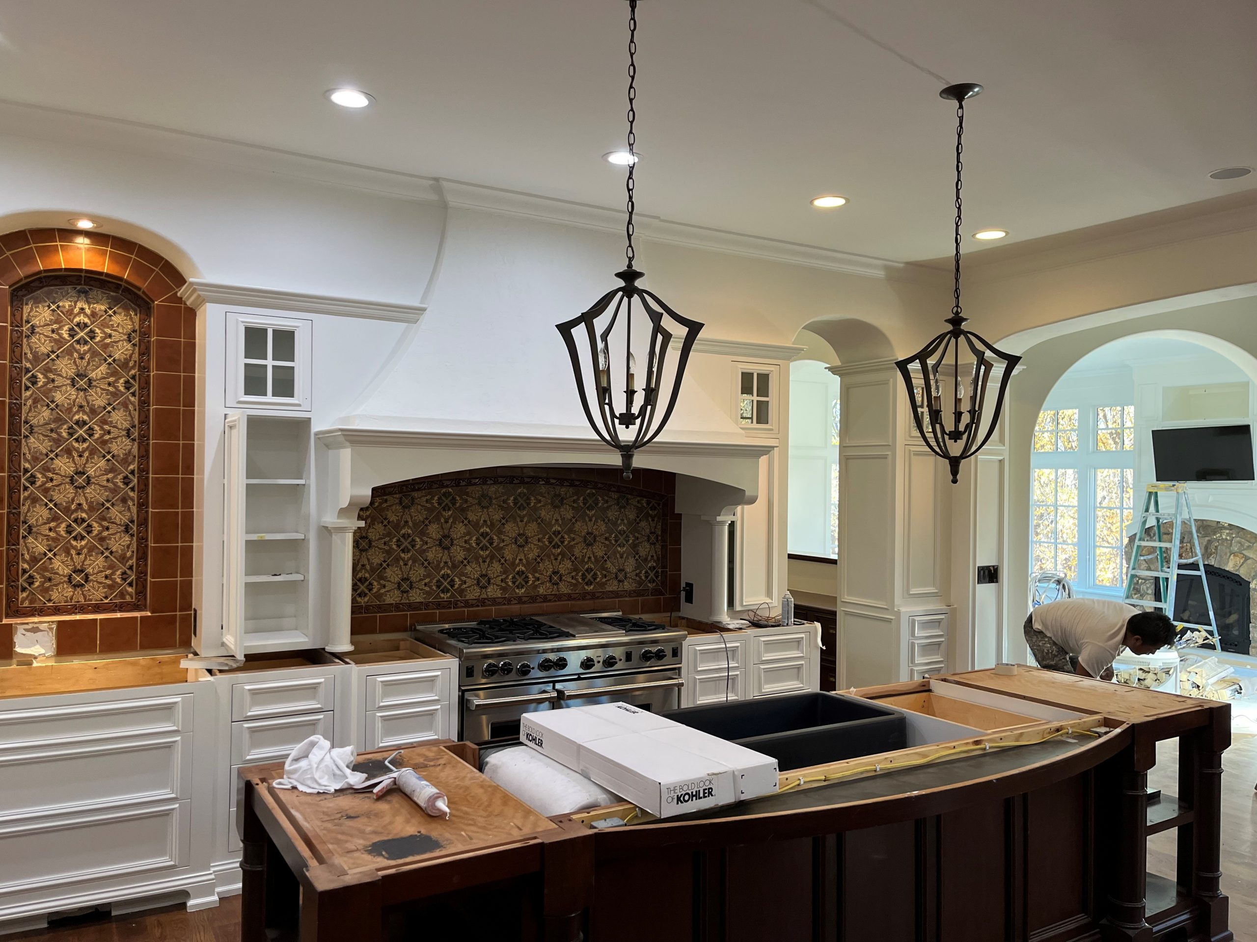 kitchen after repainting and detail work